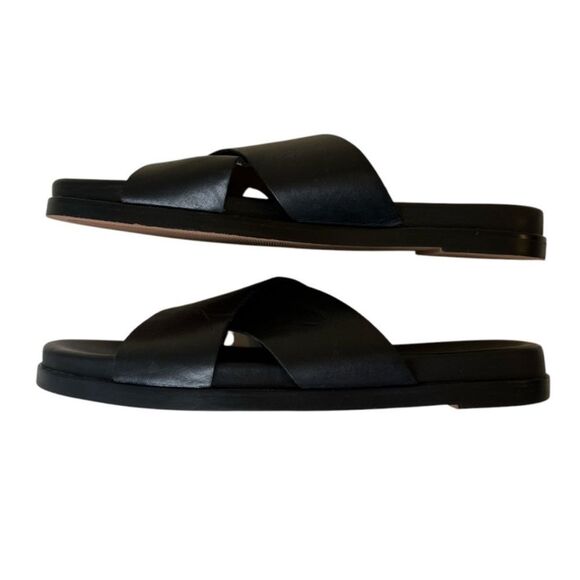 MADEWELL Black Crisscross Slide Sandals - Picture 6 of 10
